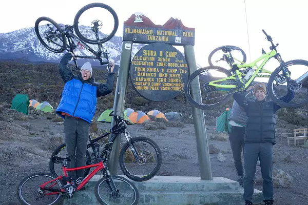 Kilimanjaro Bike Cycling Tours Co LTD with group of bikers